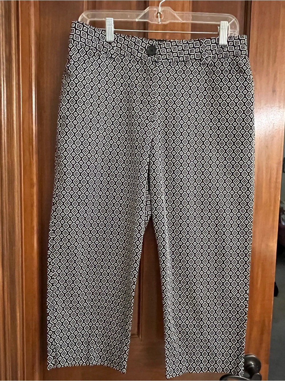 Kim Rogers Black & White Cropped Pants